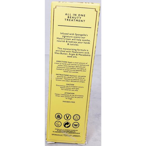 NIOB SEALED SPONGELLE Honey Blossom Hand Cream Net Wt. 2 oz./ 57 g - Picture 4 of 9